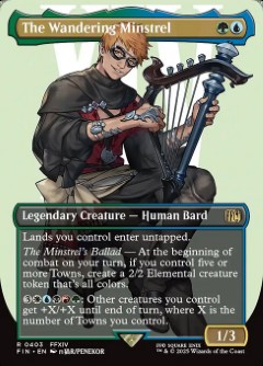 The Wandering Minstrel Final Fantasy Character Card
